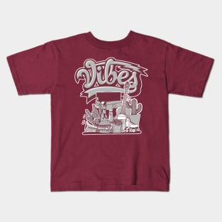 Vibes Dark Beetroot Kids T-Shirt